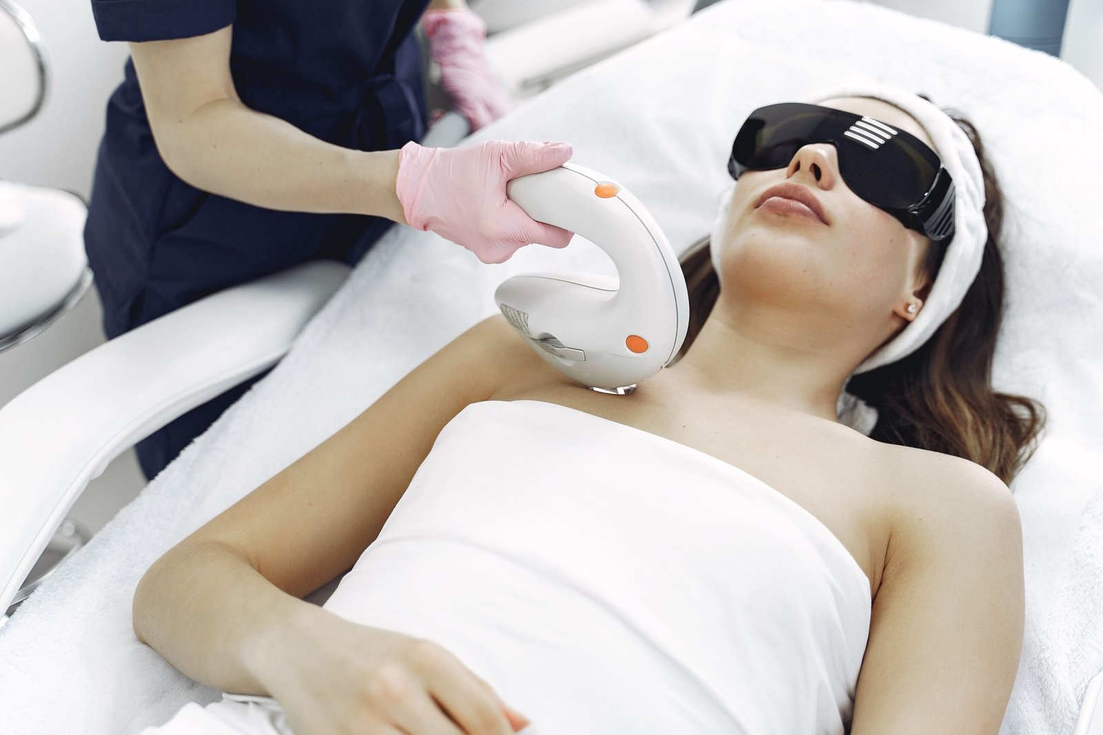 Precision clinical electrolysis session and permanent hair removal